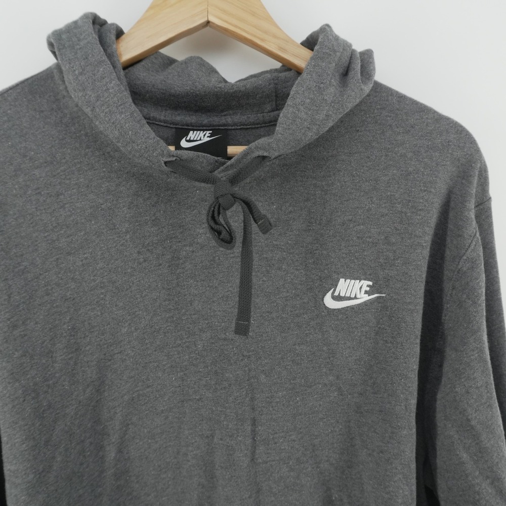 Nike Hoodie Mens Large Gray Long Sleeve Pullover Lightweight Futura Logo